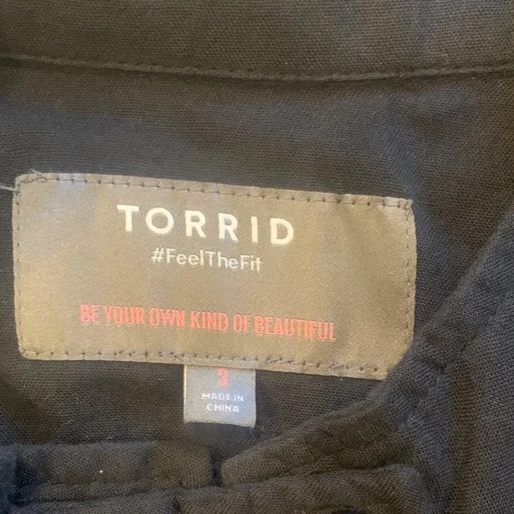 Torrid Black Utility shirt weight Jacket - Picture 6 of 7